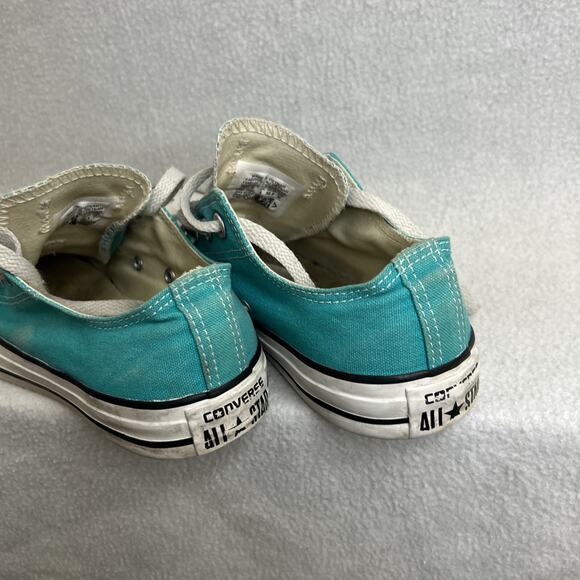 Converse Chuck Taylor All Star Low Canvas Sneakers Teal Blue Mens 4 Women’s 6 - Picture 3 of 10